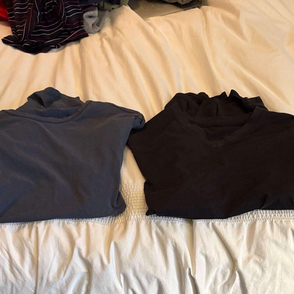 Lululemon Blue and Black shirts